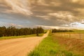 Dirt road in the Great Plains Royalty Free Stock Photo