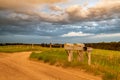 Dirt road in the Great Plains Royalty Free Stock Photo