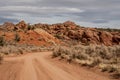 Dirt Road Intersection Through The Southern Utah Country Side Royalty Free Stock Photo