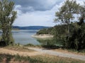 Dirt road on Lake Corbara