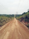 Dirt road in the middle of nowhere Royalty Free Stock Photo
