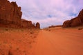 Dirt Road through Monument Valley, Utah, USA Royalty Free Stock Photo