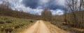 Dirt Road on Mount Oaks Royalty Free Stock Photo