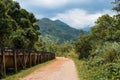 A dirt road in the mountains at Kasese, Rural Uganda