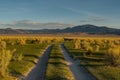 Dirt road near Mono Lake, California, USA Royalty Free Stock Photo