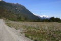 Dirt road, Patagonia, Chile Royalty Free Stock Photo