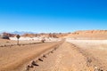 Dirt road perspective view,Chile Royalty Free Stock Photo