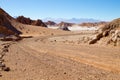 Dirt road perspective view,Chile Royalty Free Stock Photo