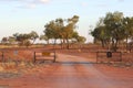 Dirt road in the Red Centre of the Australian Outback