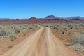 Dirt Road into the Red Rocks Country Royalty Free Stock Photo