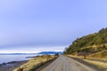 Dirt road by a sea shore Royalty Free Stock Photo