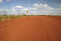 Dirt road sign