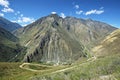 Dirt road to Carania village, Peru Royalty Free Stock Photo