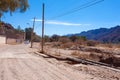 Dirt road view from Palmira,Bolivia Royalty Free Stock Photo