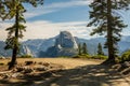 Dirt Road Winds Around Corner Below Half Dome