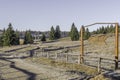 Dirt side road through the mountains