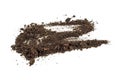 Dirt, soil pile isolated on white background Royalty Free Stock Photo