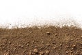 Dirt, soil pile isolated on white background. Royalty Free Stock Photo