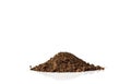 Dirt, soil pile isolated on white background. Royalty Free Stock Photo