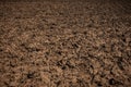 Dirt texture. Country dirt road texture. Unworked land, field. Royalty Free Stock Photo