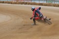 Dirt track bike racing event Royalty Free Stock Photo