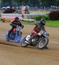 Dirt track motorcycle racing