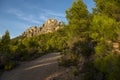 Dirt track surrounding the Olta mountain, Calpe Royalty Free Stock Photo