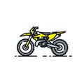 Dirtbike line icon Royalty Free Stock Photo