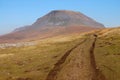 Dirtroad to Pen-y-ghent Royalty Free Stock Photo