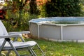 Dirty and abandoned swimmingpool Royalty Free Stock Photo