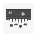 Dirty Air Conditioning Icon Royalty Free Stock Photo