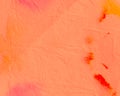Dirty Art Illustration. Red Coral Pink Grunge Tie Dye Style. Dirty Art Wallpaper. Drawn Watercolor Splash. Flaming Blurred