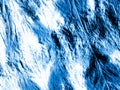 Dirty Art Pattern. Indigo, Blue Dirty Art Banner. Colorful Grunge Fabric. Denim Vipe Batik. Artistic Tie Dye Print. Vintage Drawn Royalty Free Stock Photo