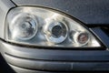 Dirty Automobile Headlight Royalty Free Stock Photo