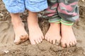 Dirty bare feet Royalty Free Stock Photo