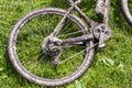 Dirty bicycle Royalty Free Stock Photo