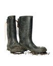 Dirty boots Royalty Free Stock Photo