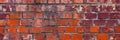 Dirty brick wall. The texture of the brickwork. Royalty Free Stock Photo