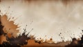 dirty Broun abstract grunge texture panoramic background.