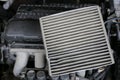 Dirty cabin air filter for car Royalty Free Stock Photo