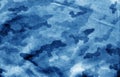 Dirty camouflage cloth with blur effect in navy blue tone Royalty Free Stock Photo