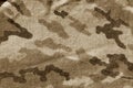 Dirty camouflage cloth in brown tone