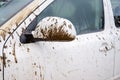 Dirty car in rural areas Royalty Free Stock Photo