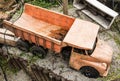 Dirty children truck at the garden Royalty Free Stock Photo