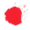 Isolated red color blob or blood