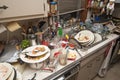 Dirty dishes Royalty Free Stock Photo