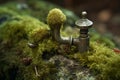Dirty faucet plants. Generate AI