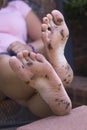 Dirty Feet Royalty Free Stock Photo