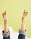 Dirty feet. Royalty Free Stock Photo