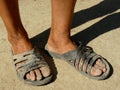 Dirty feet Royalty Free Stock Photo